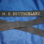 Imperial German Cap tally for S.M.S. Deutschland