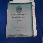 DDAC Road Map 1941 South German automobile club