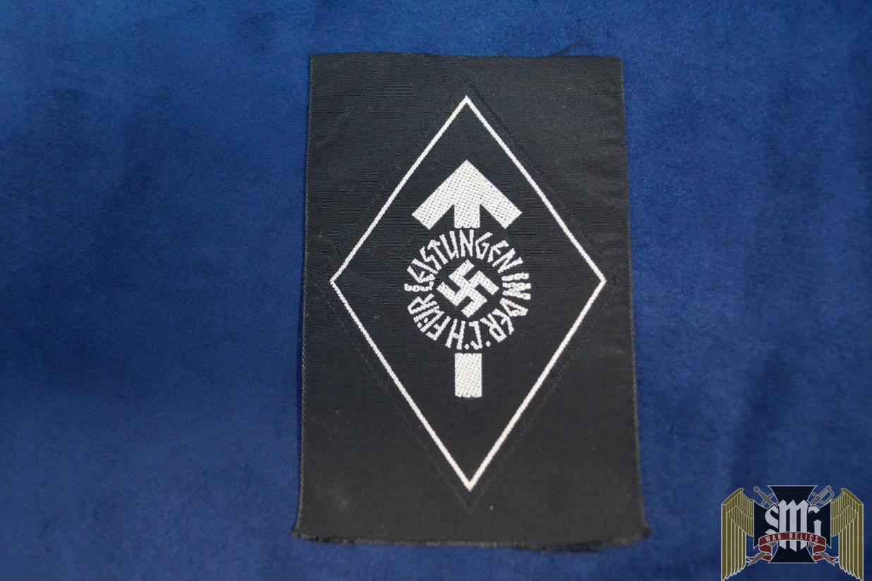 HJ PROFICIENCY BADGE – FUER LEISTUNGEN IN DER H.J. CLOTH VERSION ON BLACK, BLACK CLASS (silver)