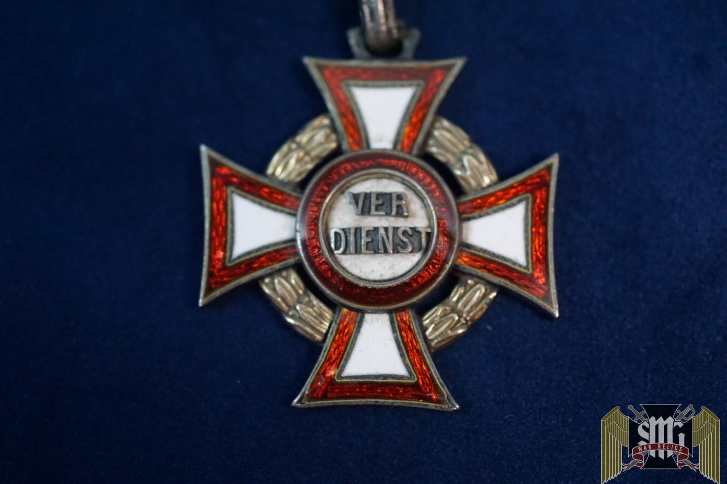 Austro-Hungarian Military Merit Cross Third Class Damaged