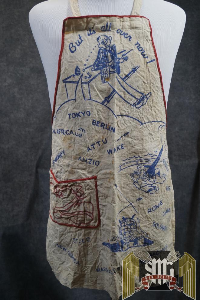 But it's all Over Now WW2 commemorative apron