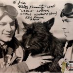 Walt Konantz lassie signature 1st Lt. USAAF 55th fighter group 5 kills