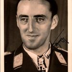 Major Hermann Graf Signed Card (knights Cross w/Diamonds winner)