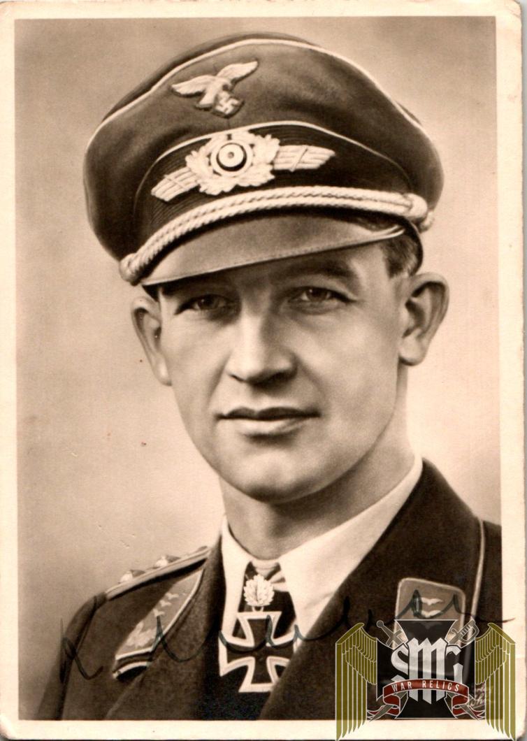 Original War Time Signature Of Ace Kurt Ubben