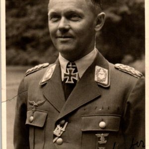 General Josef Kammhuber Signed Photo
