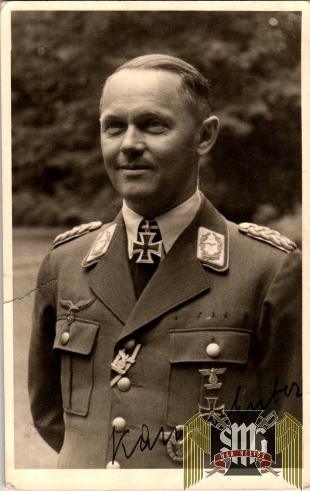 General Josef Kammhuber Signed Photo