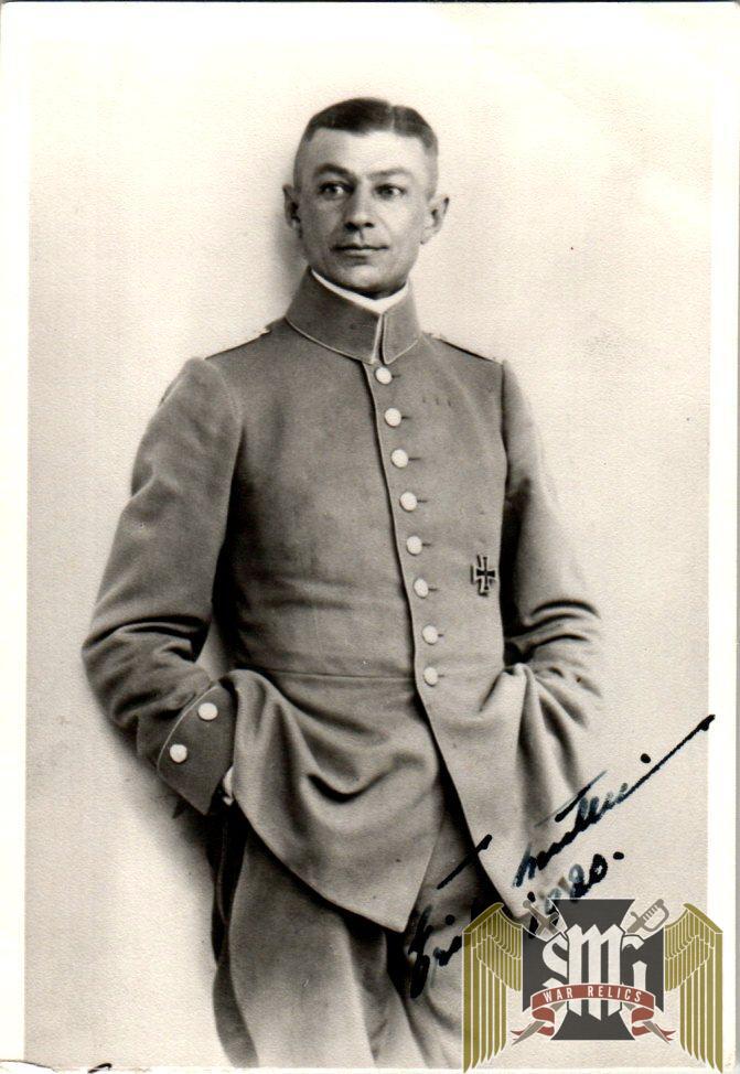 WW1 Pilot Erich Muller ? signature
