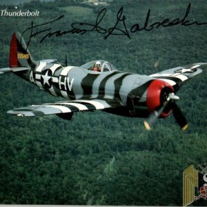 Francis S. Gabreski signature WW2/Korea USA ACE