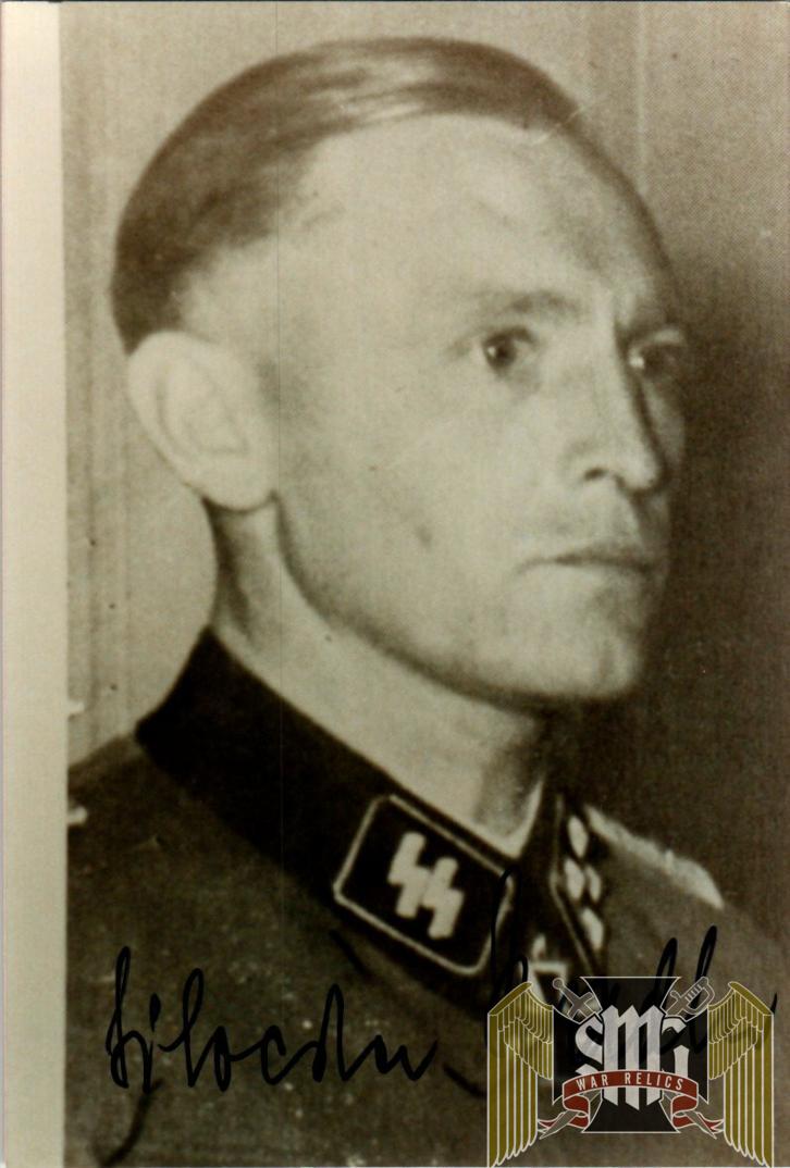 Sylvester Stadler SS Generalmajor Signature