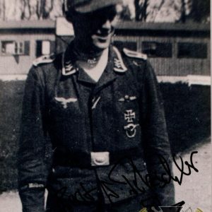 Horst Petzschler Luftwaffe signature