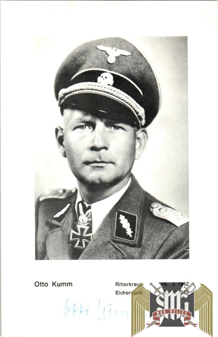 OTTO Kumm Signature SS Brigadefuhrer
