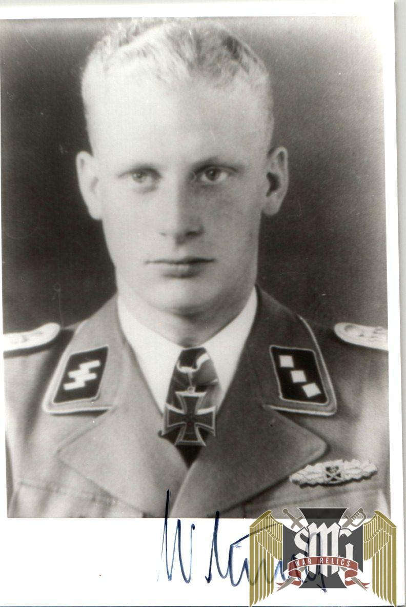Willy Hund SS Obersturmbannfuher 11th SS Div.Nordland Signature