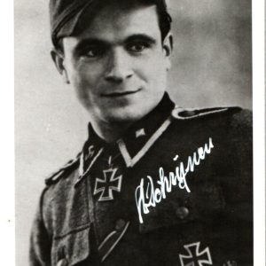 Remi Schrynen SS knights cross winner signature(s)
