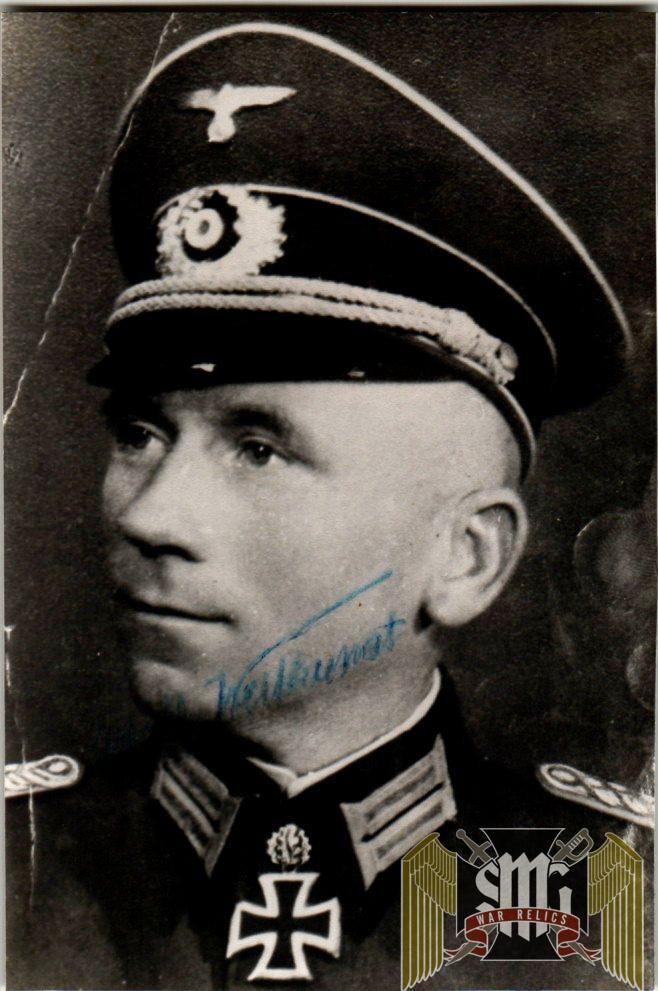 Adolf Weitkunat Knights Cross Winner Signature