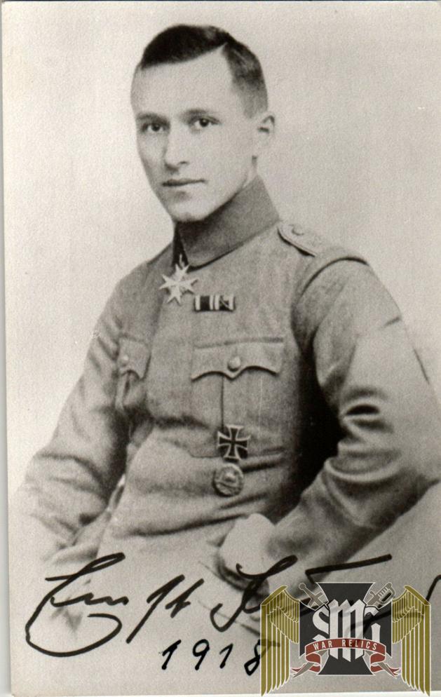 SMGP-1518 Ernst Jünger Collector photo  Pour le Mérite Winner