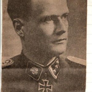 Walter Reder Knights cross Signature