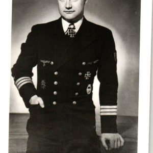 Werner Toniges Knights Cross w/ oaks winner Kriegsmarine Torpedo Boat Commander Signature