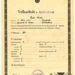 Volksschule Graduation Certificate