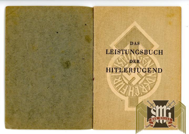 Hitler Youth Performance book Helmut Reismann Bronze entries