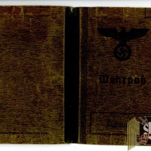 Wehrpass Dr. Eisenhith (sp?) Luftwaffe Flak Batterie Flak Staffelführer EK2/Flak Badge entry