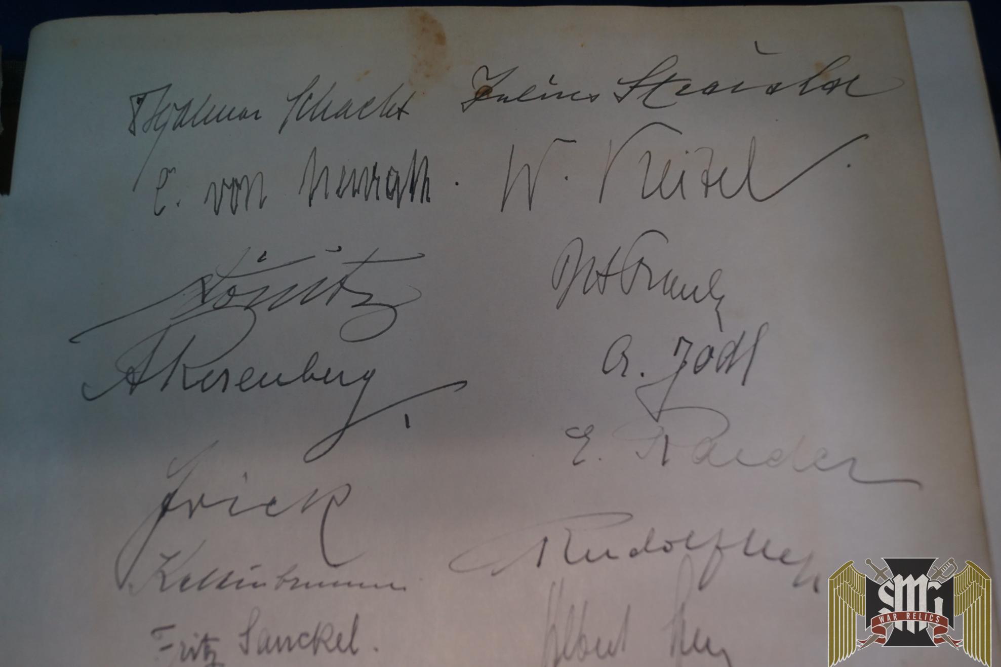 Nurnberg Album with Signatures From First Infantry Guard