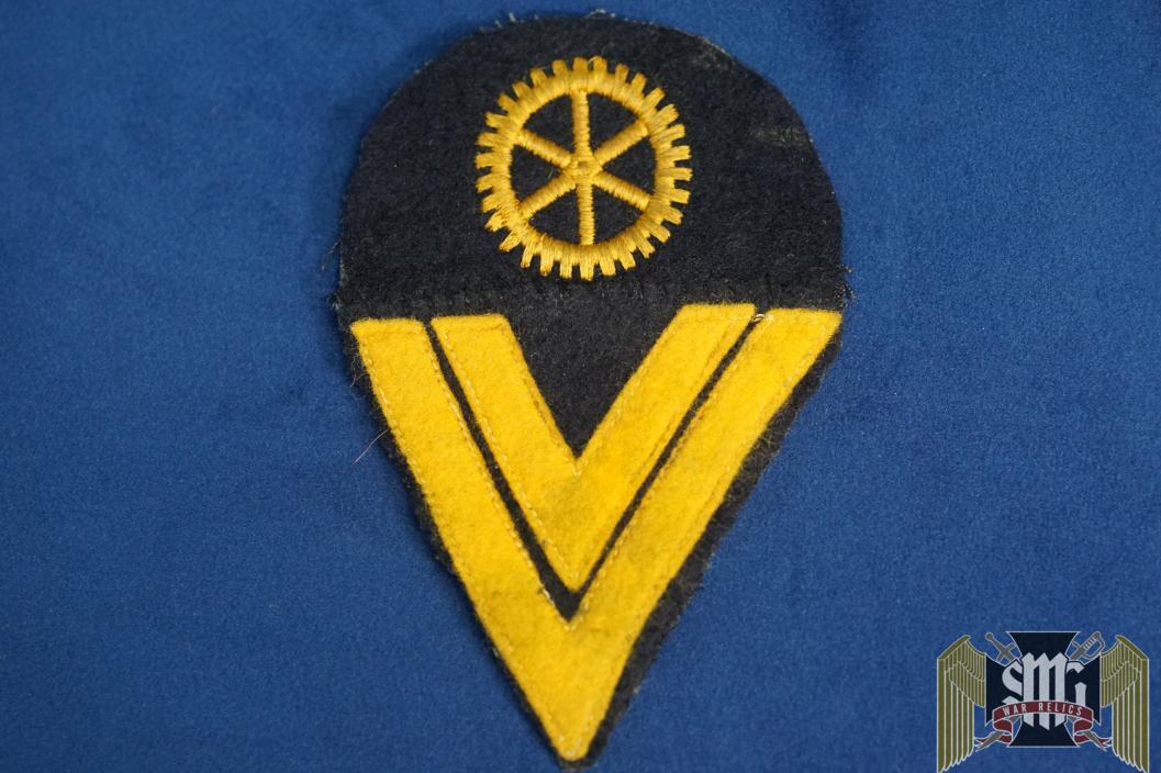 Kriegsmarine MACHINE ENGINE GEFREITER'S Sleeve Insignia