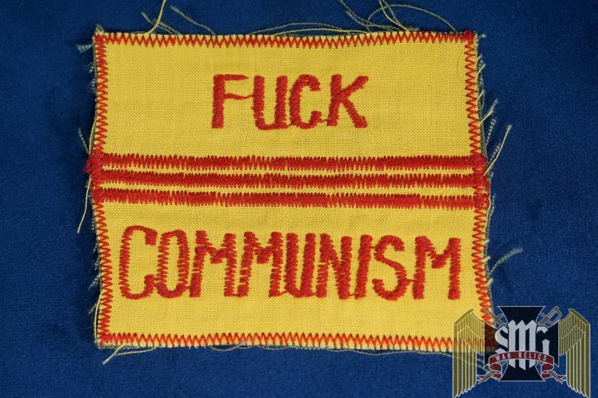 Wartime Vietnamese Made Fuck Communism Novelty Patch