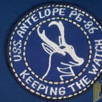 US NAVY SHIP PATCH USS ANTELOPE P6-86