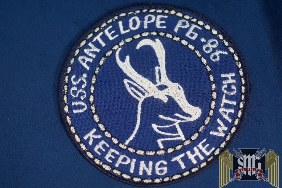 US NAVY SHIP PATCH USS ANTELOPE P6-86