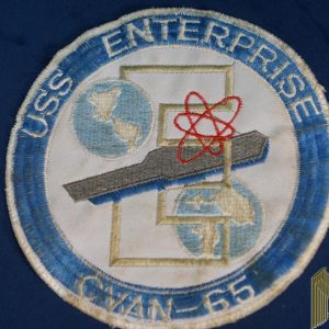 US Navy USS Enterprise CVAN-65 Patch Uniform Removed