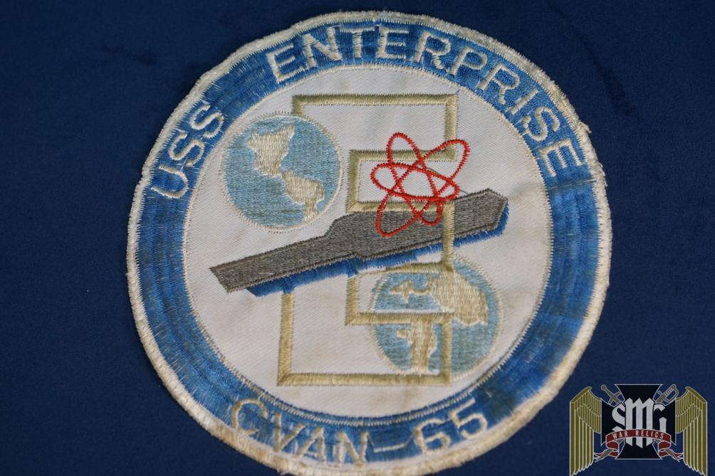 US Navy USS Enterprise CVAN-65 Patch Uniform Removed