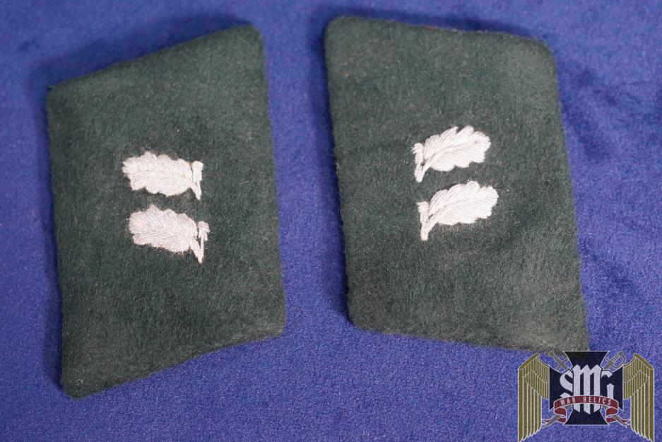 Third Reich Private Forestry Service Forstaufseher Collar Tabs