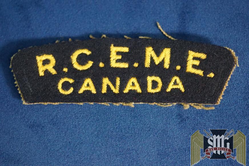 WWII Army RCEME Royal Canadian Electrical Mechanical Engineers Patch