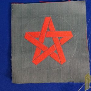WWII Imperial Japanese Civilian Employee Badge Red