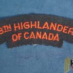 WW2 CANADA SHOULDER PATCH 48TH HIGHLANDERS
