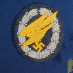 Luftwaffe Reproduction Para Badge in cloth