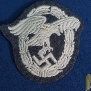 Luftwaffe Observer Badge in Cloth Padded