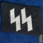 Waffen SS FlatWire Collar tab RZM tagged