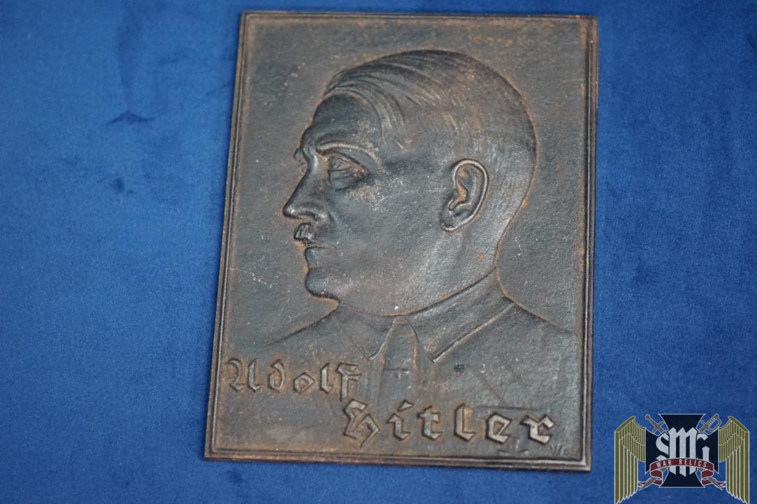 Hitler Cast Iron Wall Plaque