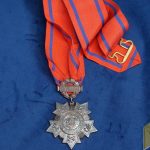 New York National Guard Faithfull Service medal with neck ribbon # 9439