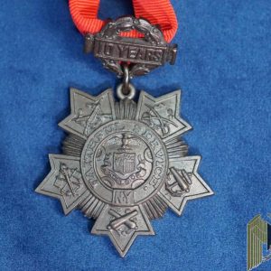 New York National Guard Faithfull Service medal # 7179