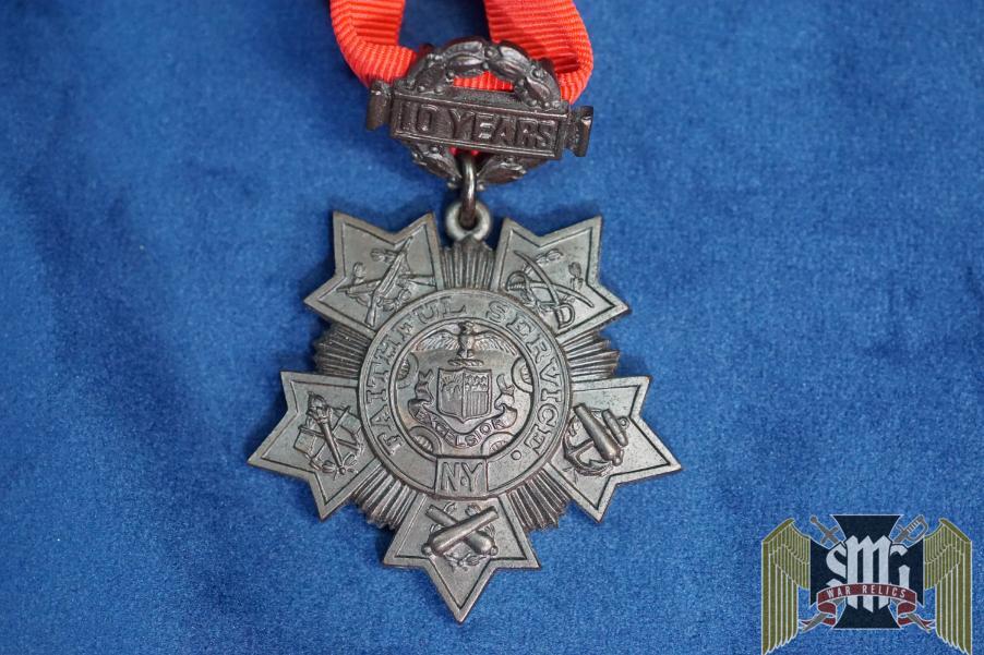 New York National Guard Faithfull Service medal # 7179