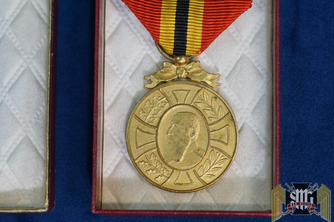 Belgian Leopold Medal cased