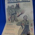 Original WWI French Boche Anti German Aggression Military Poster