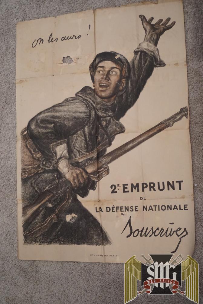 WW1 French Poster: On les aura! 2e Emprunt de la Défense Nationale