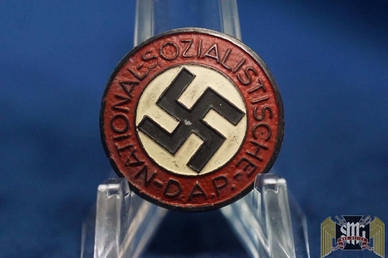 NSDAP Party Member pin by M1/92 – Karl Wild