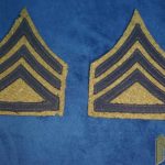 US Staff Sargent Chevron pair 1902 type