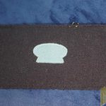 US Infantry Cook Chevron Light blue on Dark blue 1902