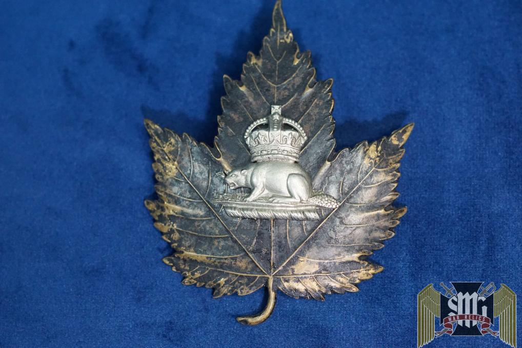 A King's Crown Canadian Police (Bobby Helmet) Beaver Badge
