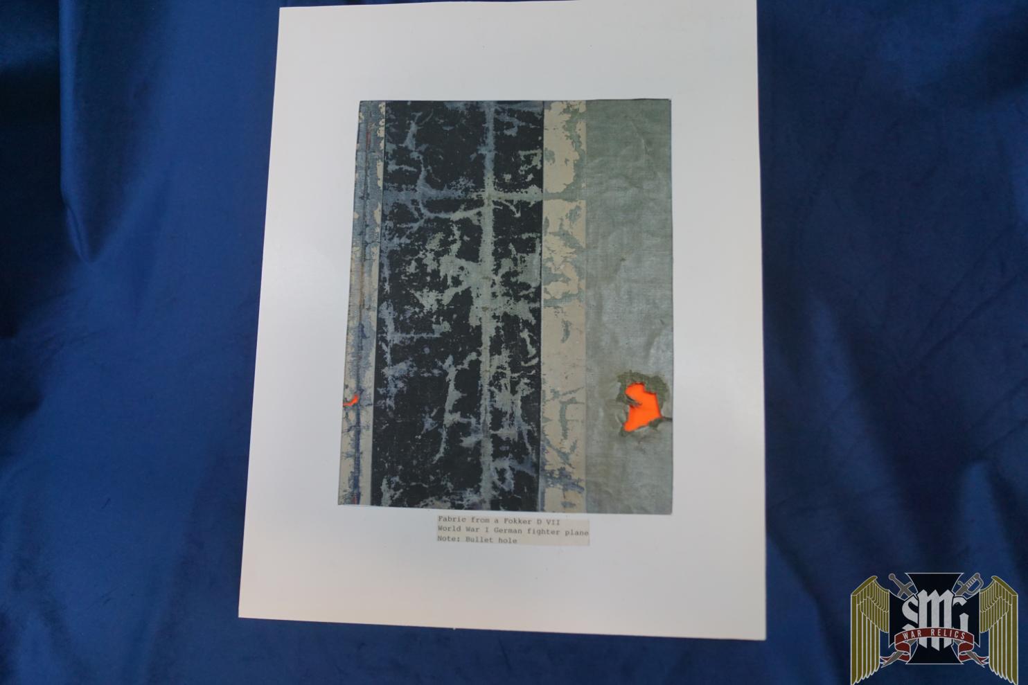 Fabric of A Fokker DVII WW1 German Fighter plane
